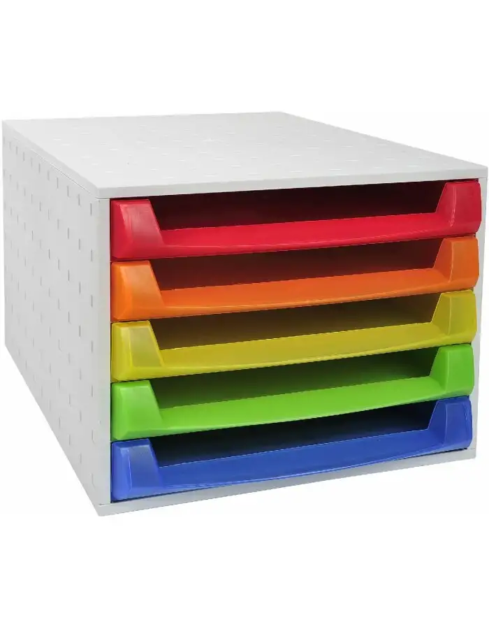 221098d-schubladenbox-the-box-5-offene-schubladen-linicolor-regenbogen-1 221098D Schubladenbox THE BOX 5 offene Schubladen Linicolor Regenbogen