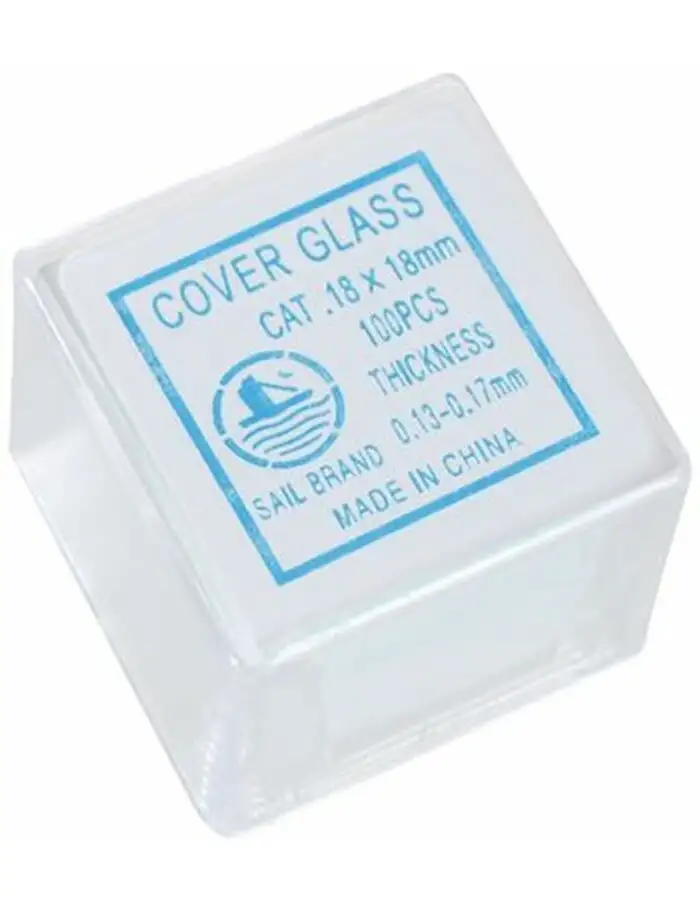 Byomic Deckgläser 18x18mm 100 Stück Transparent für Mikroskope