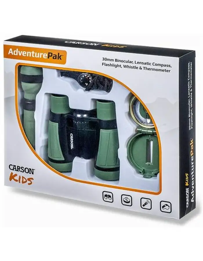Carson Kids Outdoor AdventurePack mit Fernglas Lupe Kompass etc.