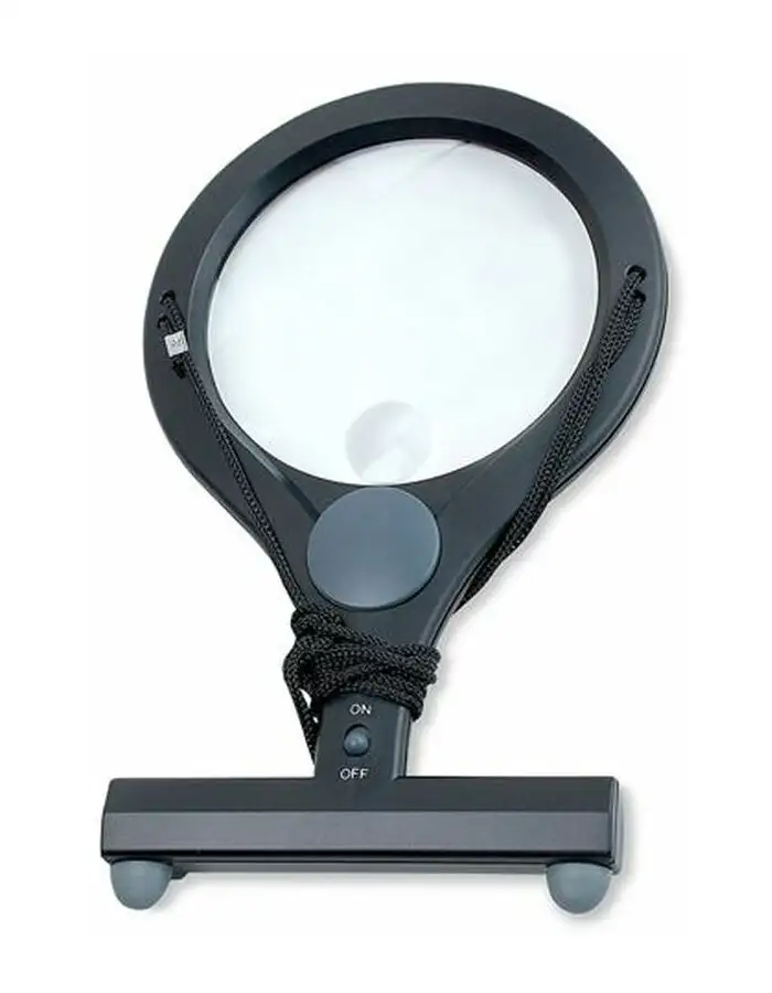 Carson Umhängelupe 2-4x110mm mit LED Schwarz