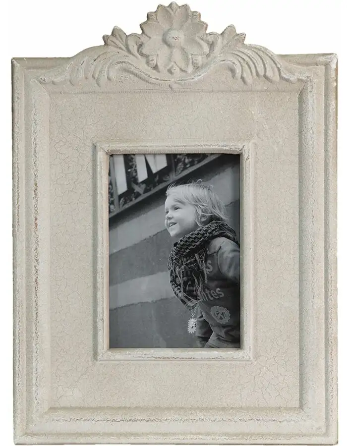 Clayre & Eef 2F0858 Bilderrahmen Beige 28x2x37 cm für 15x20 cm Bilder