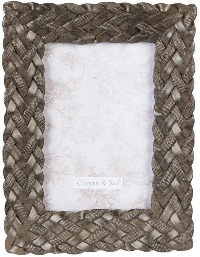 Clayre & Eef 2F0907 Fotorahmen 16x3x21 cm 10x15 cm Braun
