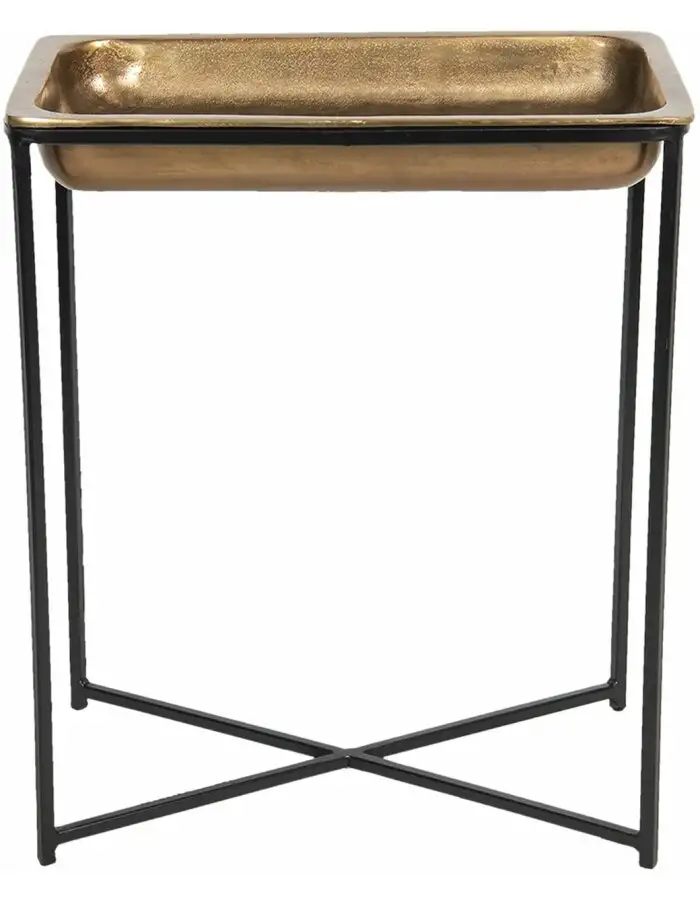 Clayre & Eef 50420L Beistelltisch 53x54x62 cm Kupferfarbig