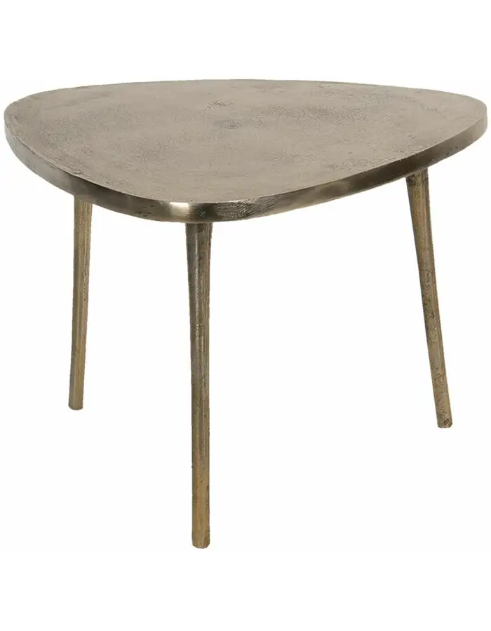 Clayre & Eef 50422S Beistelltisch 60x60x42 cm Goldfarbig