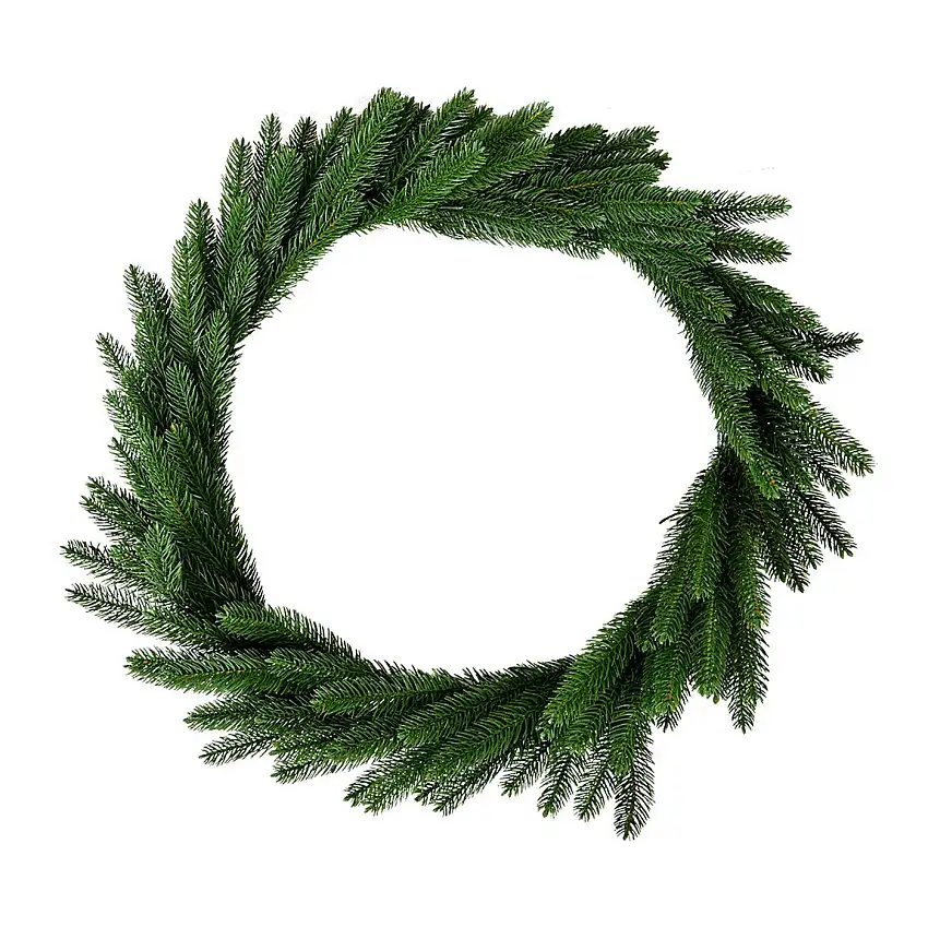 Clayre & Eef 50819 Weihnachtskranz Grün Ø 65x10 cm Landhausstil