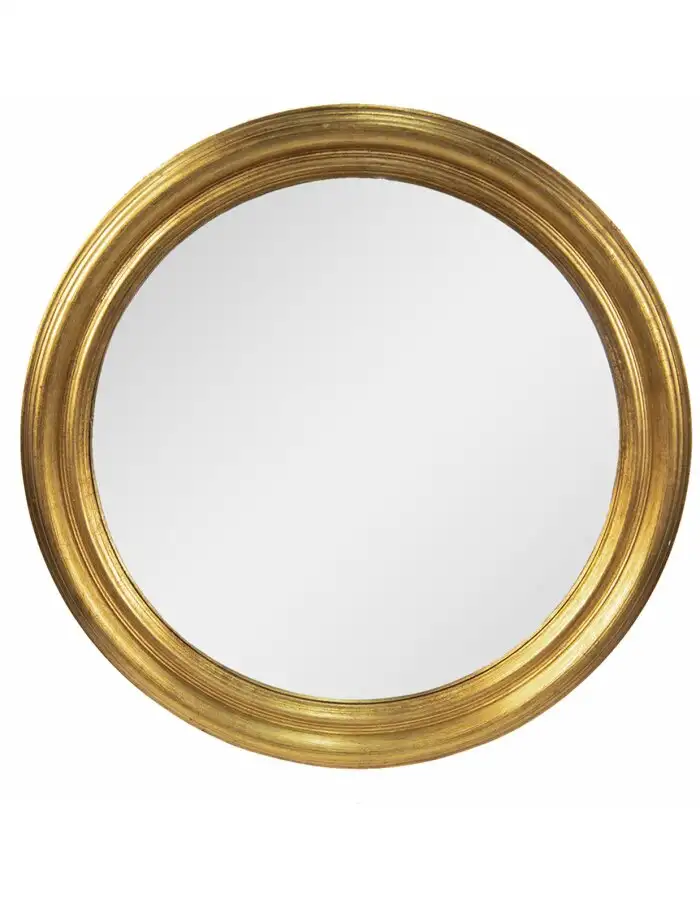 Clayre & Eef 52S256 Wandspiegel Goldfarbig Ø 59 cm