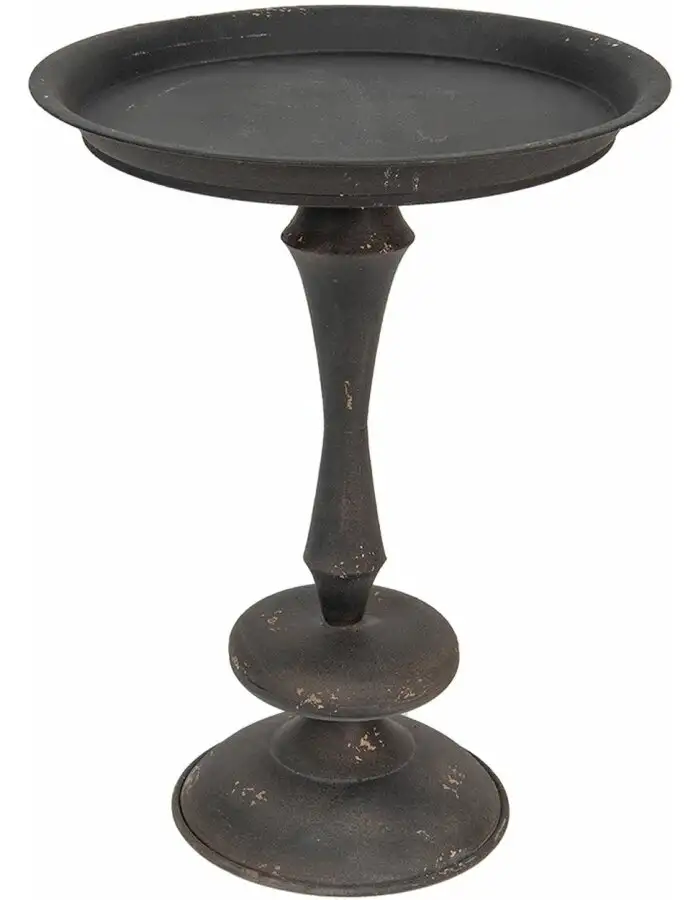 Clayre & Eef 5H0617 Beistelltisch Braun Schwarz Ø 49x67 cm