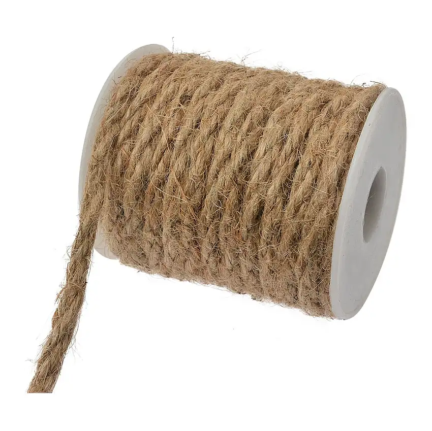 Clayre & Eef 66209 Juteseil Naturbraun Ø7x8cm 10m