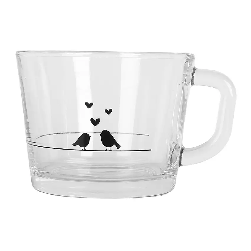 Clayre & Eef LBSGL0012 Teeglas 13x10x9 cm 350 ml