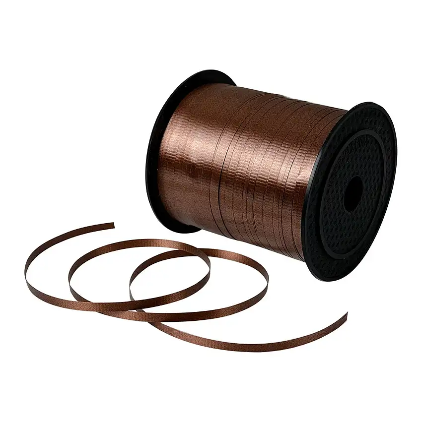 Clayre & Eef LI0146 Schleife Braun 0.5 cm x 228 m Kunststoff