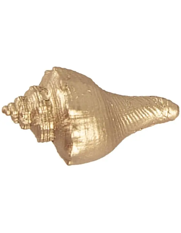 Clayre Eef Türknauf Muschel 5x3x3 cm Gold Kunststoff Retro Vintage Stil