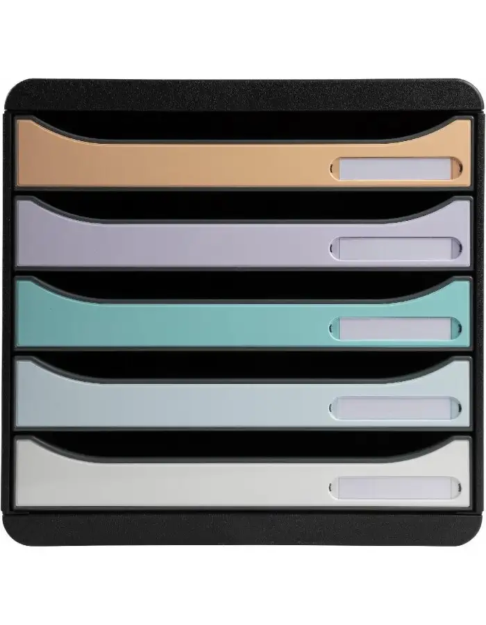 Durable 3094296D Schubladenbox Big Box Plus 5 Fächer Aquarellfarben