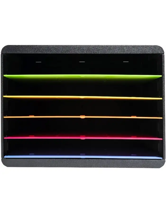 Exacompta 305798D Iderama Desktopsorter 5 Fächer Querformat Regenbogenfarben