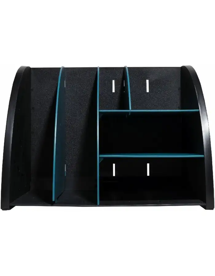 Exacompta 394505D Desktop-Organizer Neo Deco Schwarz Blaugrün