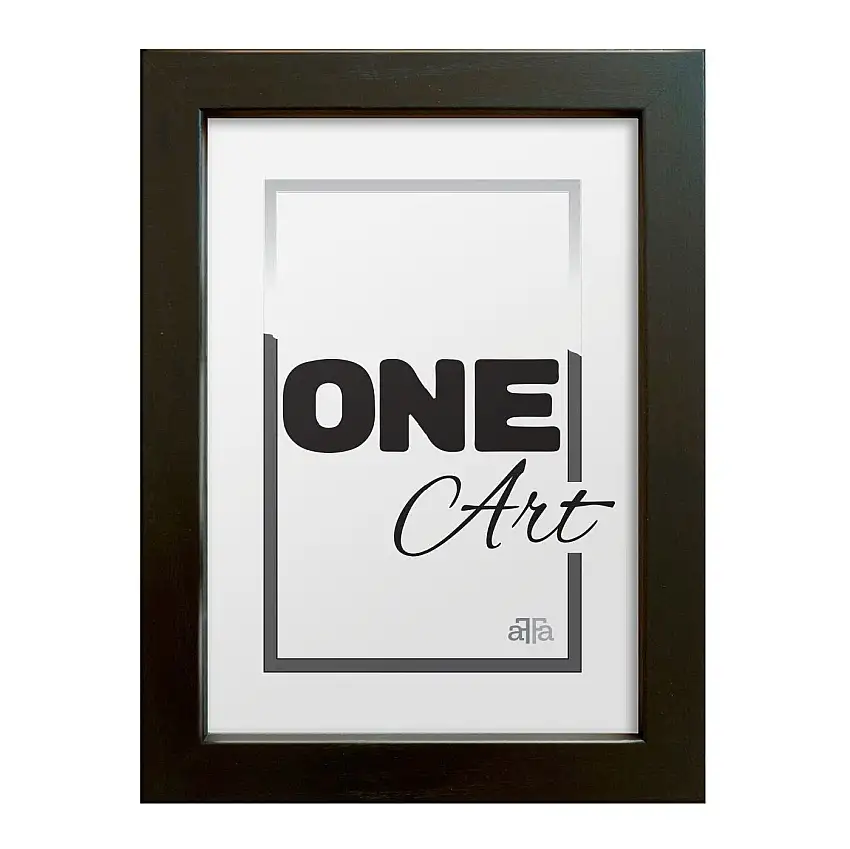 FramesFactory Bilderrahmen Hekla 18x24 cm Schwarz RMDF HEKLA/88