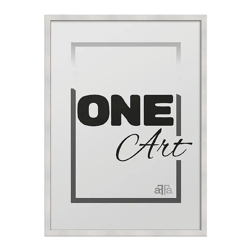 FramesFactory Hekla Bilderrahmen 70x100 cm weiß MDF Acrylglas 2 cm Profil