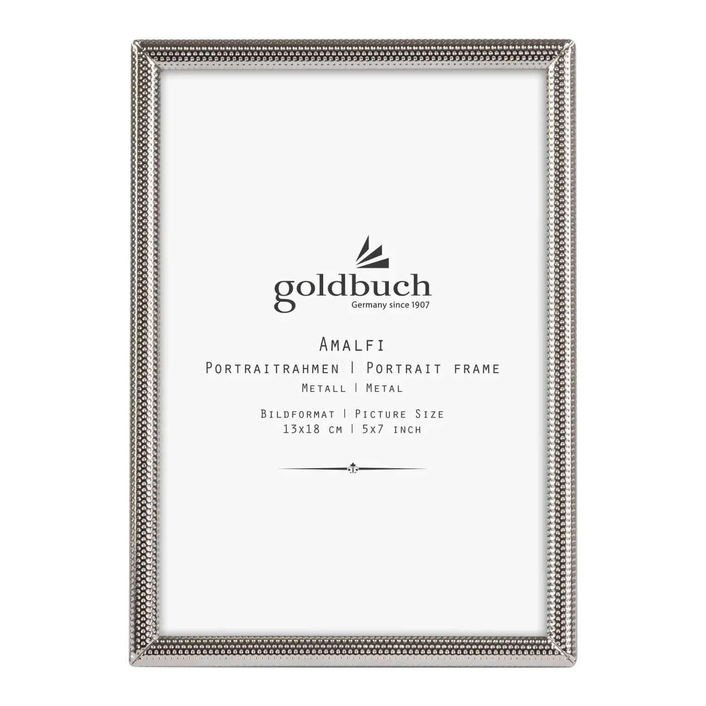 Goldbuch Amalfi Portraitrahmen Metall 13x18 cm Silber