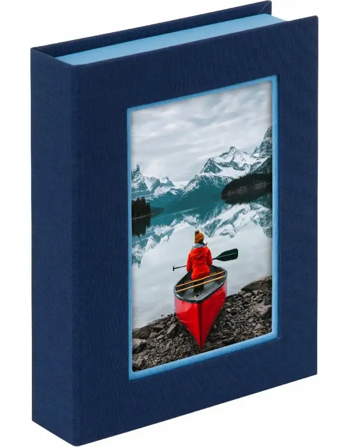 Goldbuch Aufbewahrungsbox Bella Vista blau himmelblau mit Fotofenster