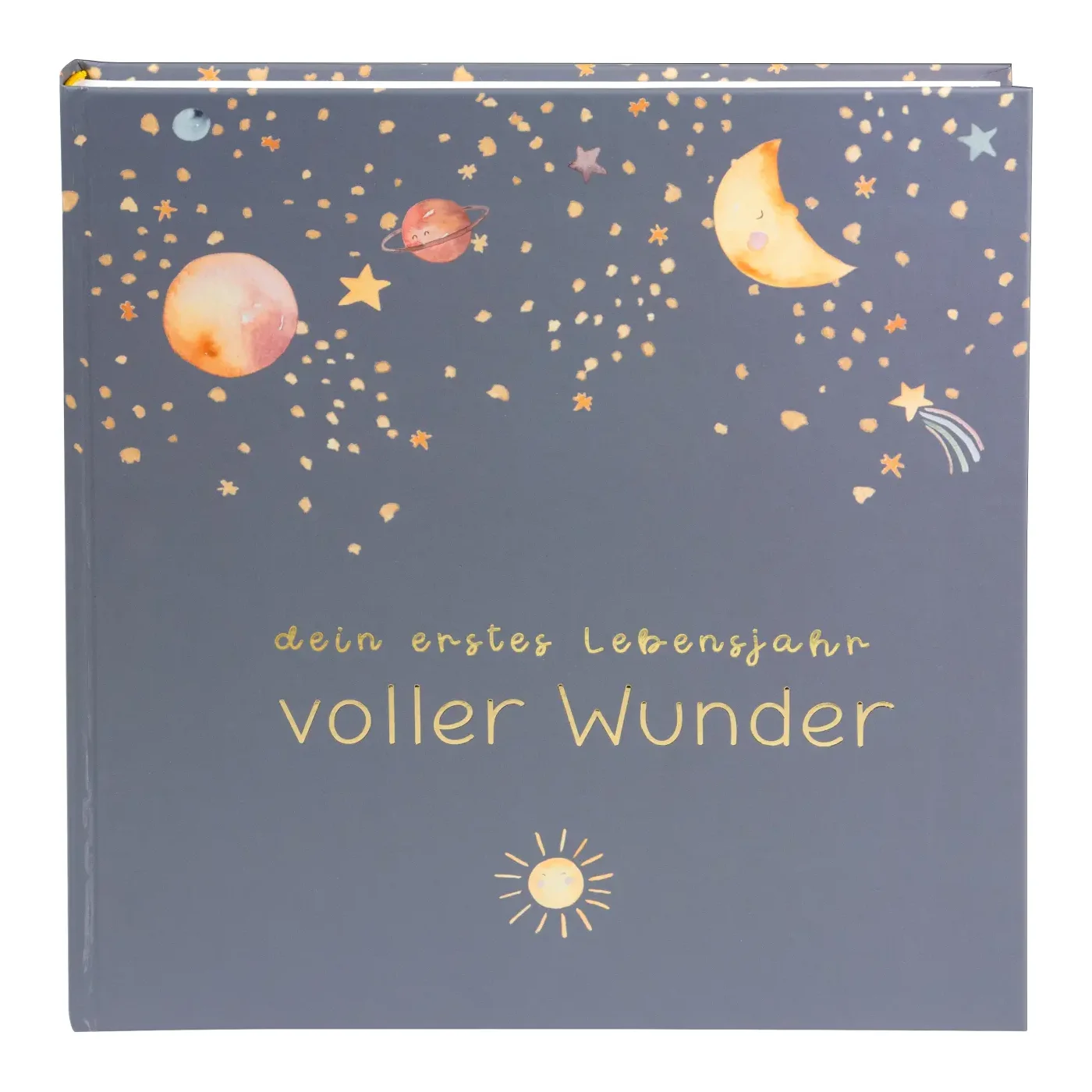 Goldbuch Babyalbum voller Wunder - Weltraum blau 30x31 cm