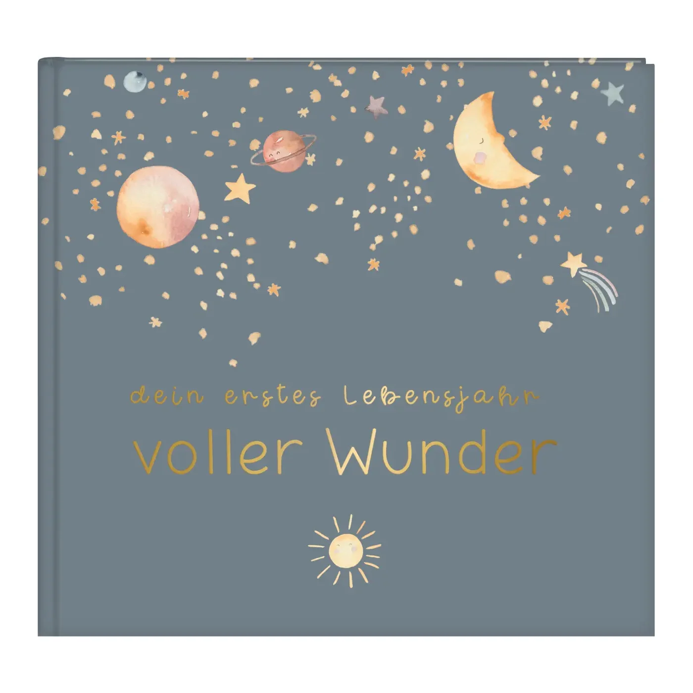 Goldbuch Babytagebuch voller Wunder - Weltraum blau 24x22 cm 100 Seiten