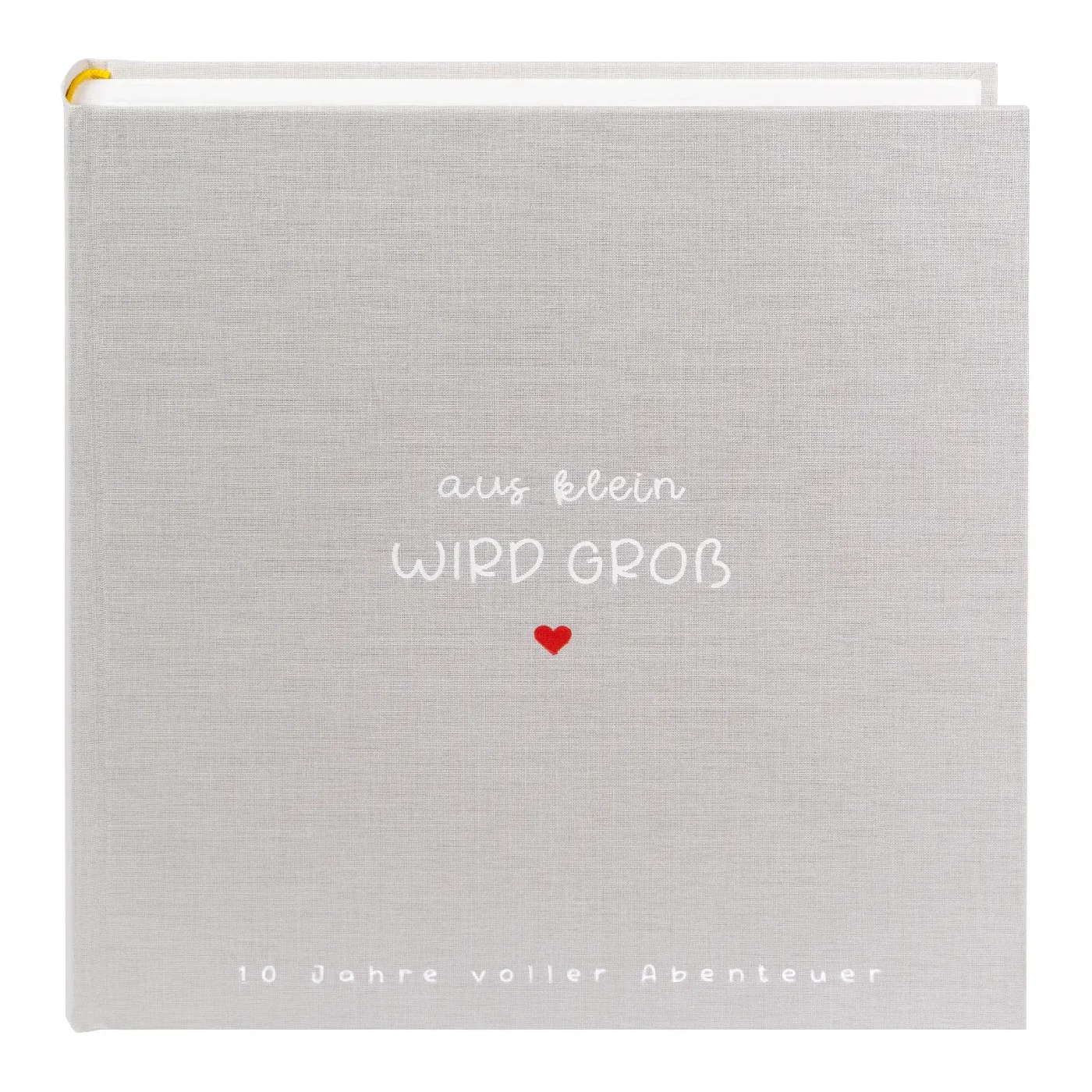 Goldbuch Fotoalbum aus klein wird GROß sandgrau 30x31 cm Leinen 100 Seiten