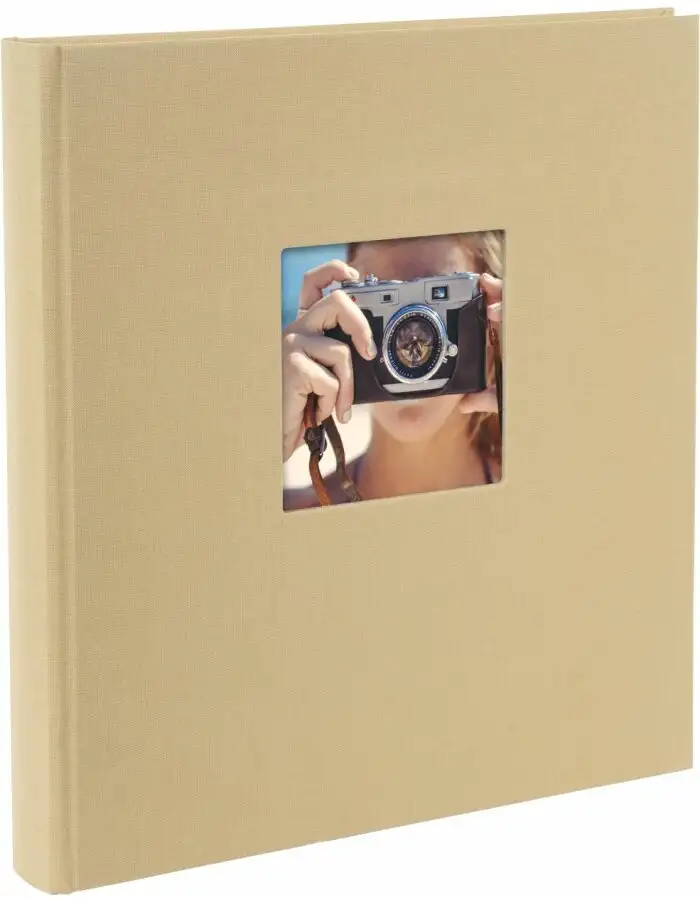 Goldbuch Fotoalbum Bella Vista beige 30x31 cm 60 Seiten schwarzer Fotokarton