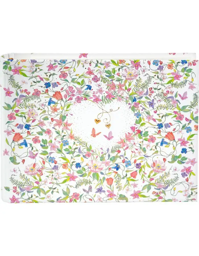 Goldbuch Fotoalbum Gästebuch Charming Heart 29x23 cm 50 Seiten Weiß