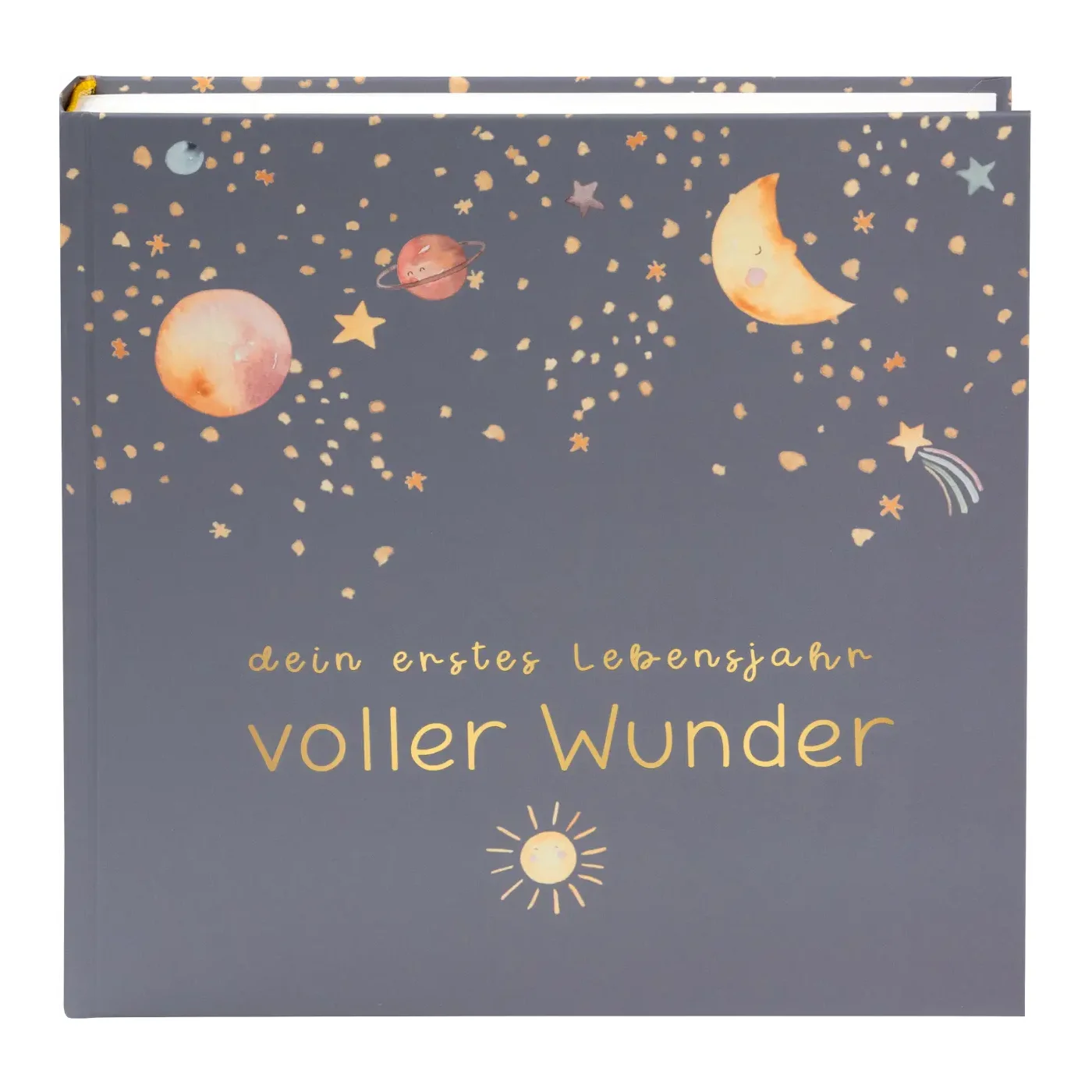 Goldbuch Fotoalbum voller Wunder - Weltraum blau 25x25 cm