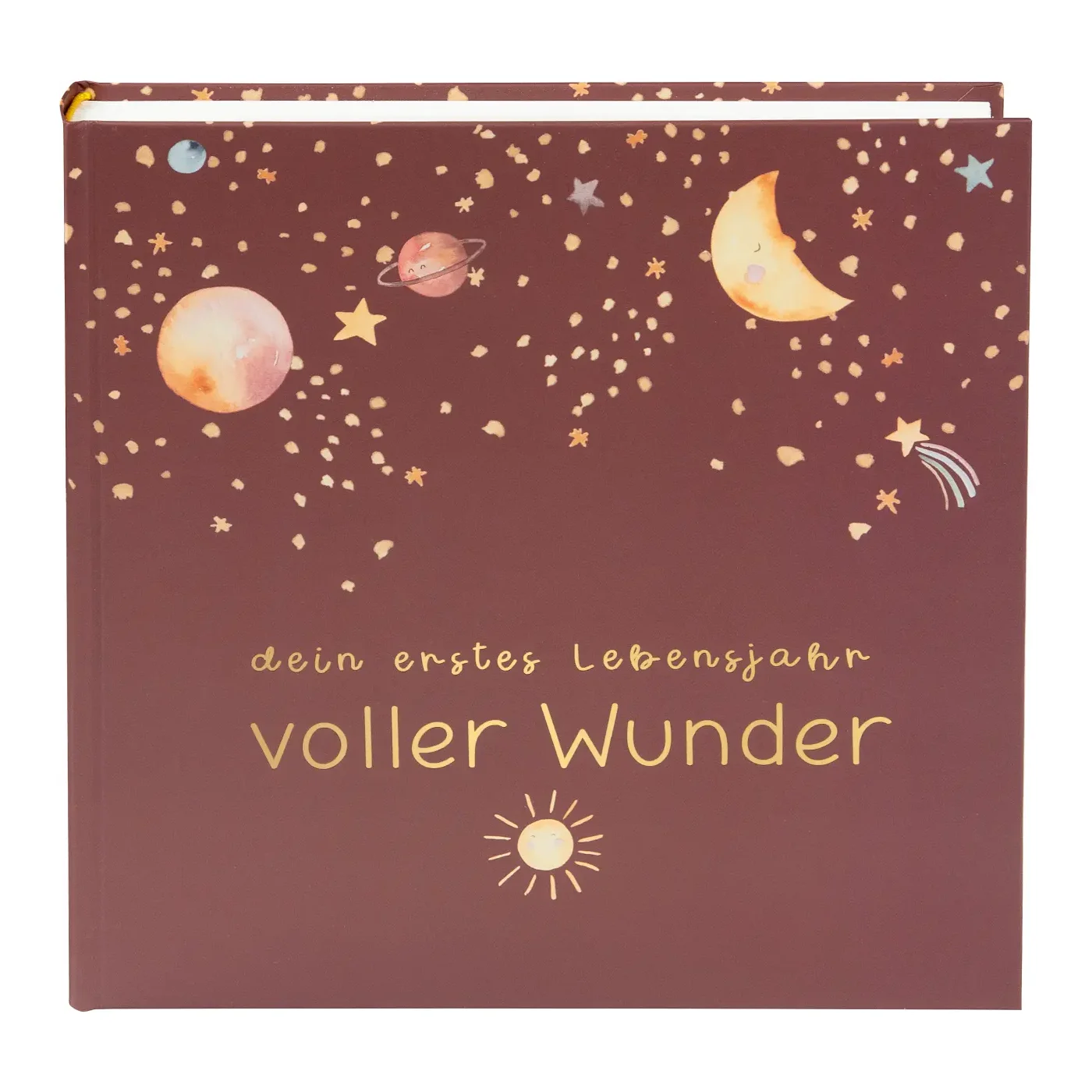 Goldbuch Fotoalbum voller Wunder - Weltraum Terracotta 25x25 cm