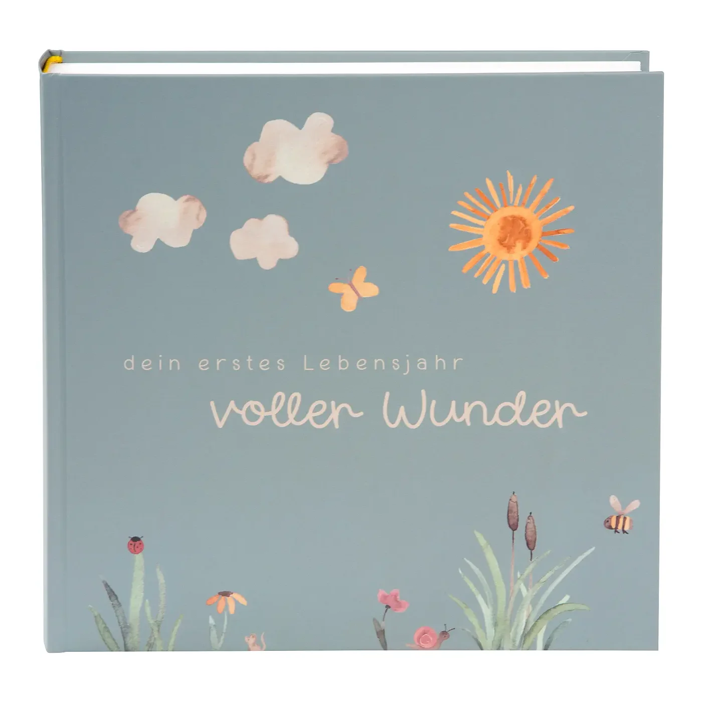 Goldbuch Fotoalbum voller Wunder - Wiese salbeigrün 25x25 cm