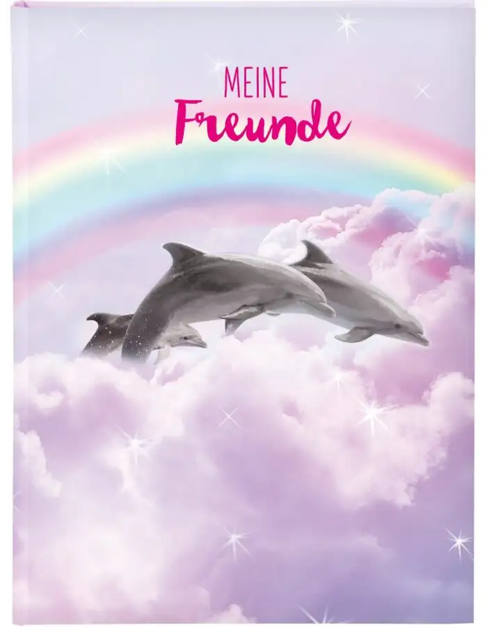 Goldbuch Freundebuch Delfine 88 Seiten 15x21 cm