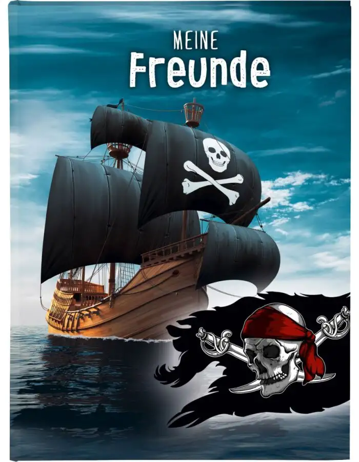 Goldbuch Freundebuch Piraten 15x21 cm 88 illustrierte Seiten