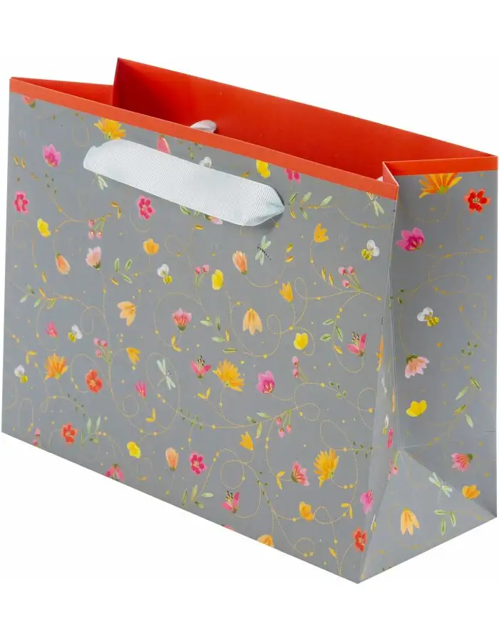 Goldbuch Geschenktasche Summer day grey 18x25x10 Zentimeter