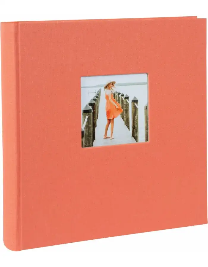 Goldbuch Jumbo-Fotoalbum Bella Vista lachs 30x31 cm 100 weiße Seiten Leinen