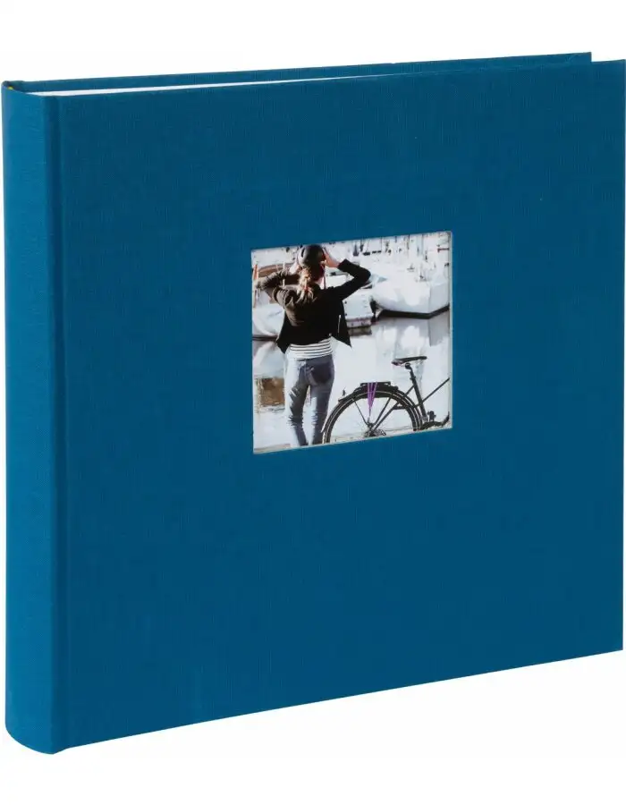 Goldbuch Jumbo-Fotoalbum Bella Vista Petrol 30x31 cm 100 weiße Seiten Leinen