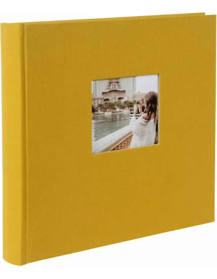 Goldbuch Jumbo-Fotoalbum Bella Vista senf 30x31 cm 100 weiße Seiten