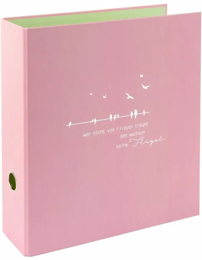 Goldbuch Ordner A4 frech & frei altrosa Flügel 28,5x32x8 cm