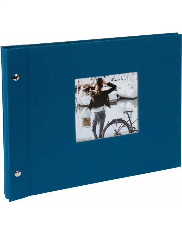 Goldbuch Bella Vista Schraubalbum petrol 30x25 cm 40 schwarze Seiten