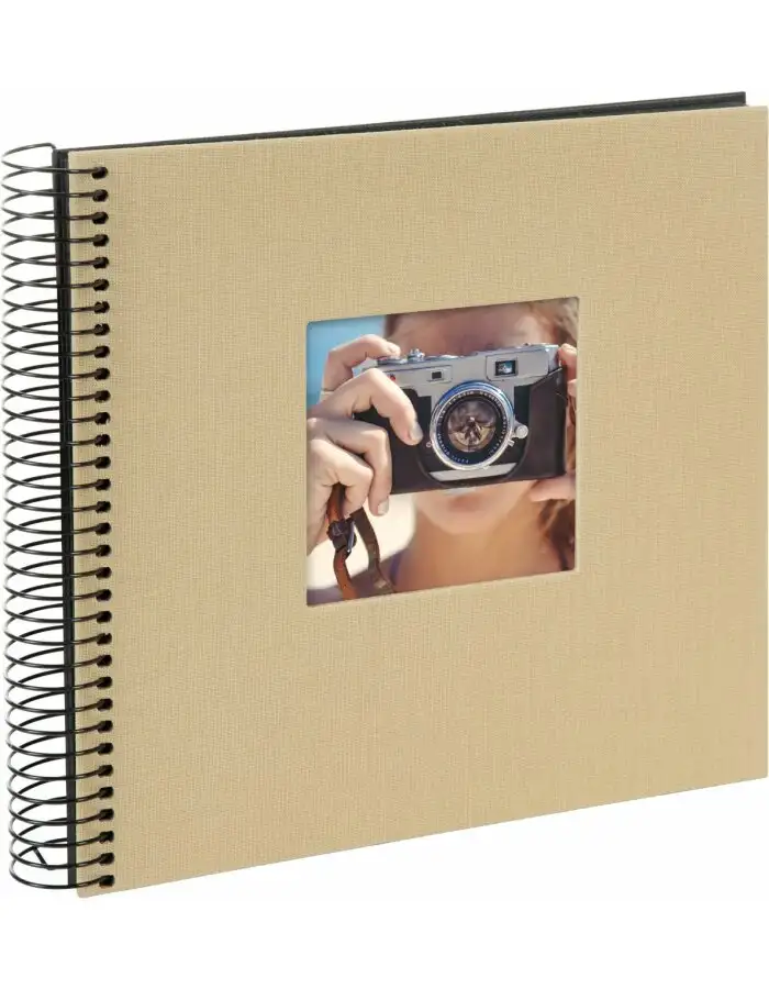 Goldbuch Spiralalbum Bella Vista beige 20x20cm 40 Seiten schwarzer Karton