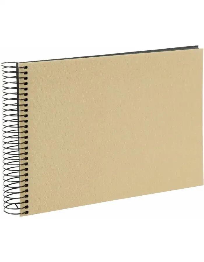 Goldbuch Spiralalbum Bella Vista beige 24x17 cm 40 schwarze Seiten