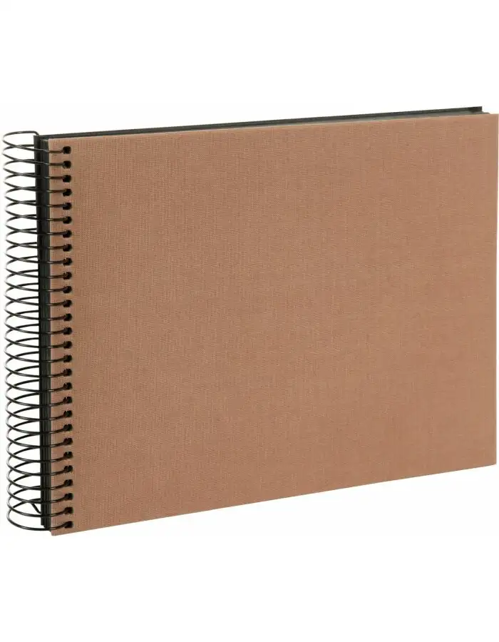 Goldbuch Spiralalbum Bella Vista Haselnuss 24x17 cm 40 schwarze Seiten