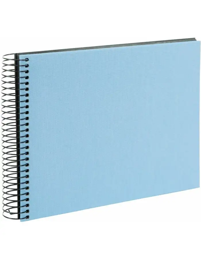 Goldbuch Spiralalbum Bella Vista himmelblau 24x17 cm 40 schwarze Seiten