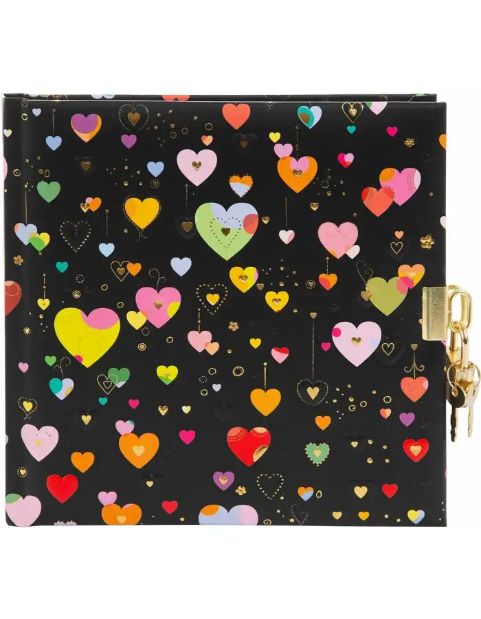 Goldbuch Tagebuch Heart to Heart dark 16,5x16,5 cm 96 weiße Seiten