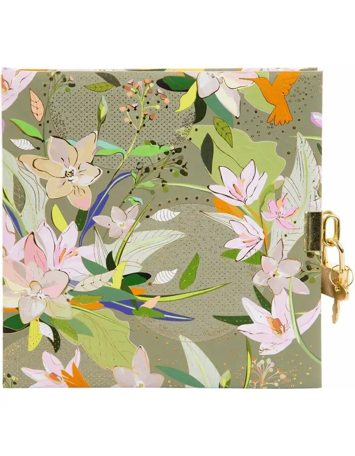 Goldbuch Tagebuch Royal Lilly green 16,5x16,5 cm 96 weiße Seiten