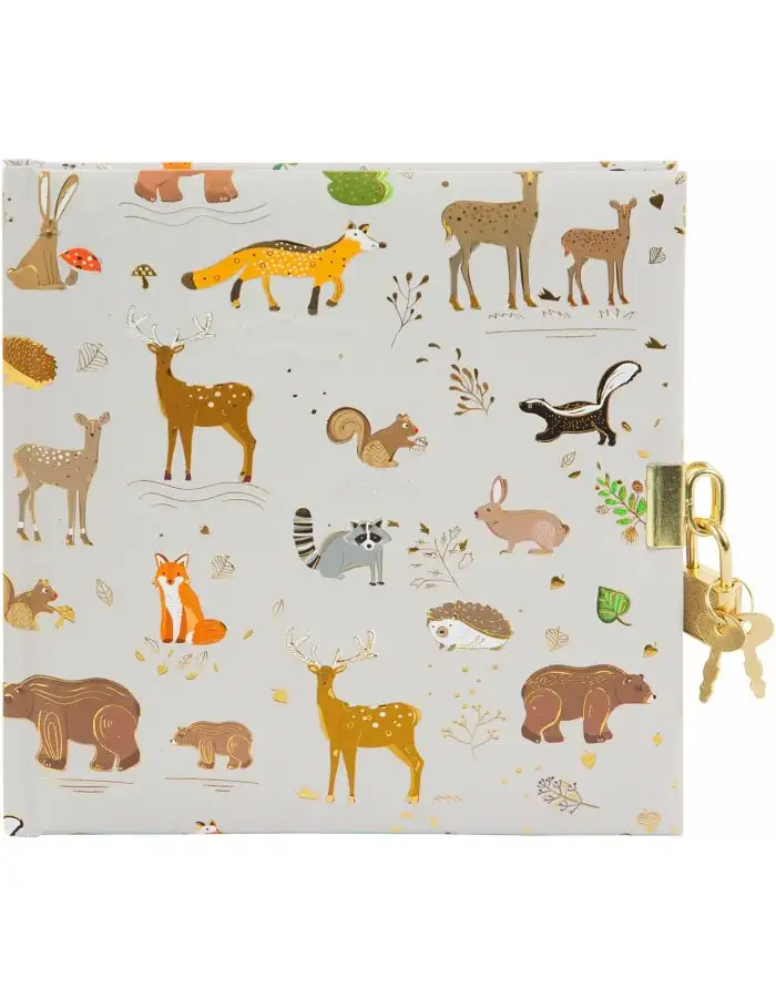Goldbuch Tagebuch Woodland charm brown 16,5x16,5 cm 96 weiße Seiten