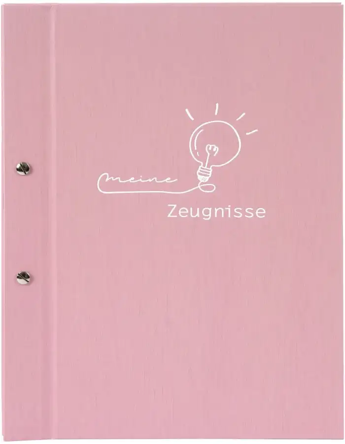 Goldbuch Zeugnismappe Flügel 12 Hüllen 24x31 cm altrosa