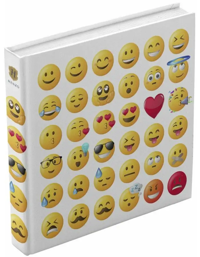 Henzo Jumbo Fotoalbum Emoji 30x30 cm 100 Seiten Pergaminblätter