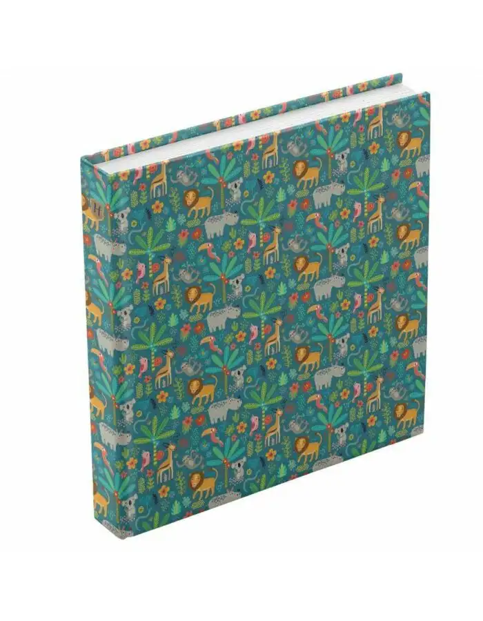 Henzo Jumbo Fotoalbum Jungle 30x30 cm 100 weiße Seiten mit Pergamin