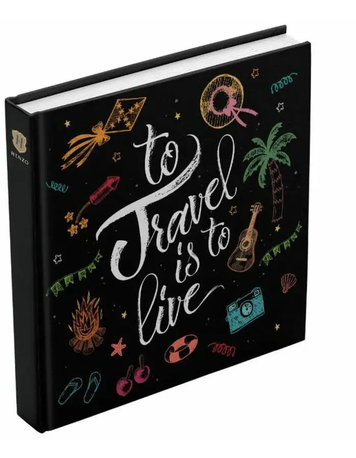 Henzo Jumbo Fotoalbum Travel 30x30 cm 100 weiße Seiten Kunstdruckeinband