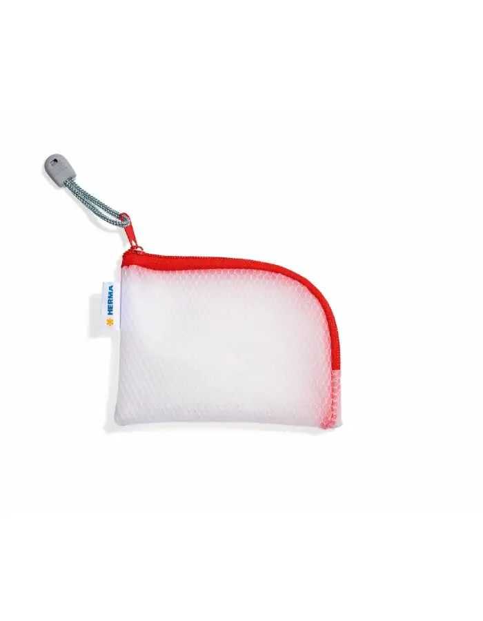 HERMA 20245 Universaltasche A7 rot 14x10cm Reißverschluss über Eck